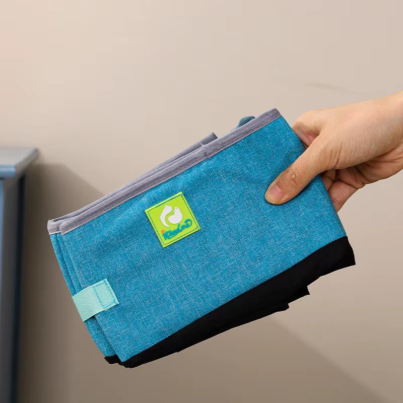 Semi Enclosed Cat Litter Box, Foldable, Portable, Waterproof, Oxford Cloth, Open Cat Toilet Cat Litter Box Pet Supplies & Pet