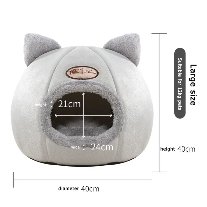 Bed Cats Winter Warm and Cold Proof Pet Home Nest Cat Accessories Cat Cave Bed Cat House Pet Supplies