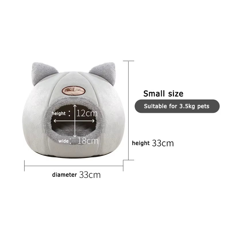 Bed Cats Winter Warm and Cold Proof Pet Home Nest Cat Accessories Cat Cave Bed Cat House Pet Supplies