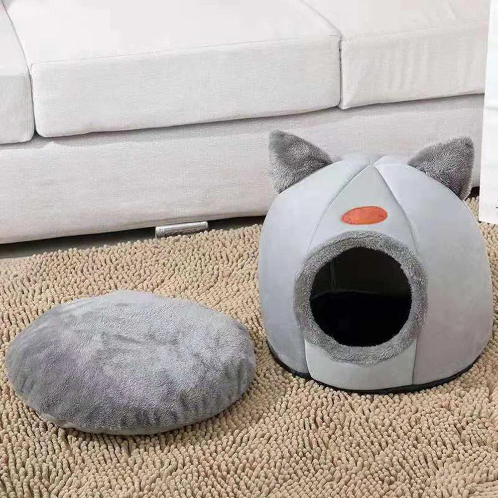 Bed Cats Winter Warm and Cold Proof Pet Home Nest Cat Accessories Cat Cave Bed Cat House Pet Supplies