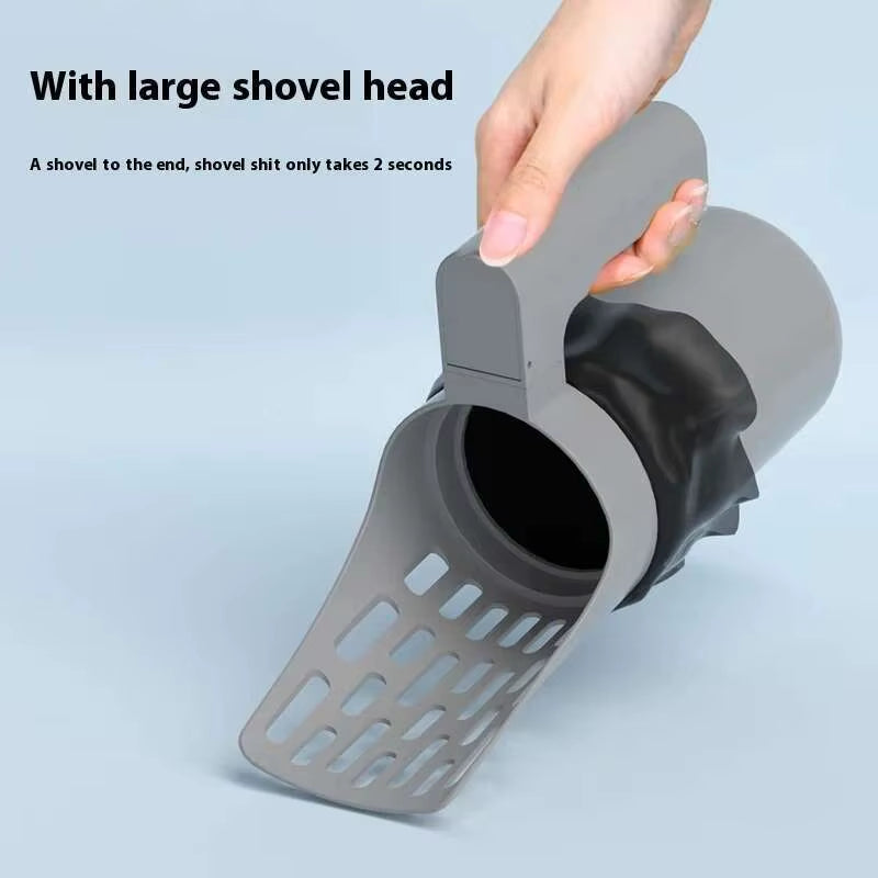 New Cat Litter Shovel Scoop with Refill Bag for Pet Filter Clean Toilet Garbage Picker Cat Supplies Cat Litter Box Self Cleaning