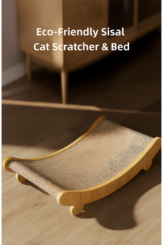 Durable Sisal Cat Scratch Pad with Cozy Bed