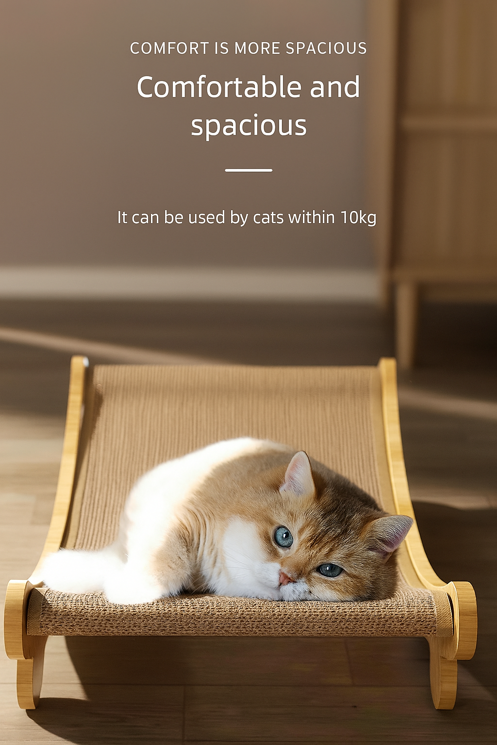 Durable Sisal Cat Scratch Pad with Cozy Bed