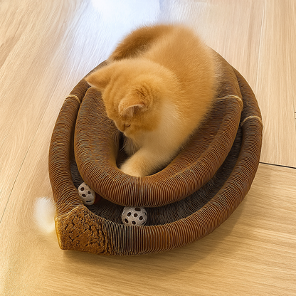 Whisker Wonderland Magic Organ Cat Scratcher with Bell Ball & Corrugated Claw Board