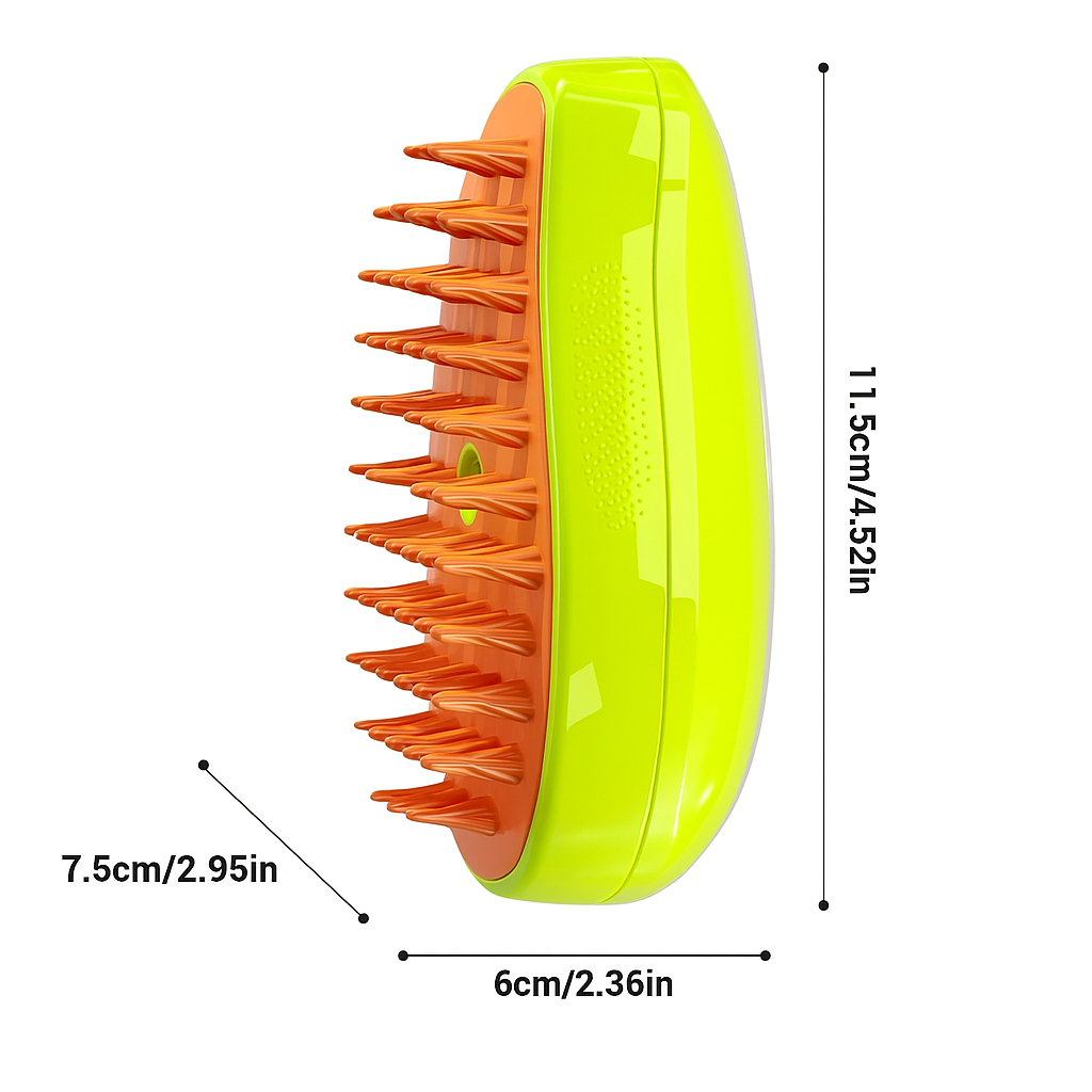 SteamGroom 3-in-1 Pet Brush Spa-Level Grooming for Cats & Dogs