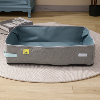 Foldable Waterproof Cat Litter Box with Oxford Cloth