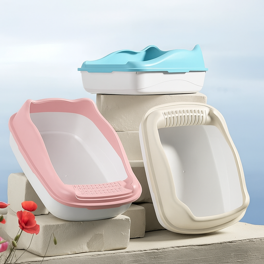 Compact Anti-Splash Cat Litter Box