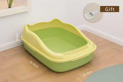 Compact Anti-Splash Cat Litter Box