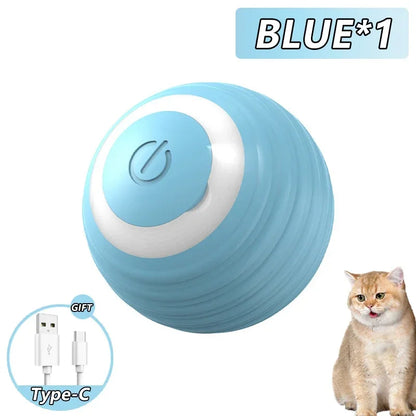 Cat Interactive Ball Smart Cat Toys Indoor Automatic Rolling Magic Ball Electronic Interactive Cat Dog Toy Pet Game Accessories