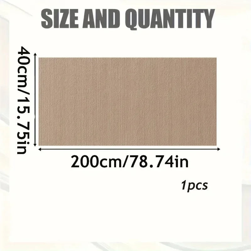 Self-Adhesive Cat Scratch Mat Durable Furniture Protector DIY Customizable Cat Scratching Pad for Couch Sofa Protection