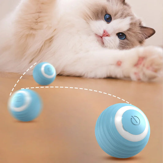 Cat Interactive Ball Smart Cat Toys Indoor Automatic Rolling Magic Ball Electronic Interactive Cat Dog Toy Pet Game Accessories