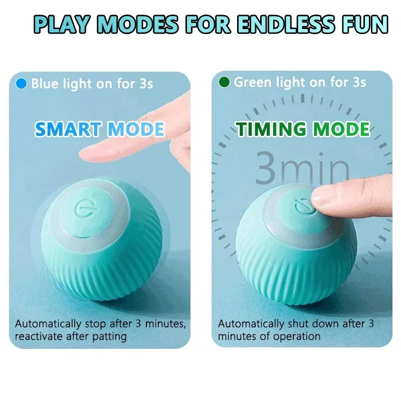 Cat Interactive Ball Smart Cat Toys Indoor Automatic Rolling Magic Ball Electronic Interactive Cat Dog Toy Pet Game Accessories