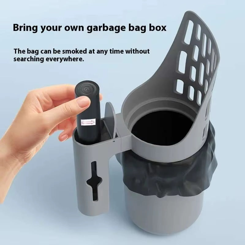 New Cat Litter Shovel Scoop with Refill Bag for Pet Filter Clean Toilet Garbage Picker Cat Supplies Cat Litter Box Self Cleaning